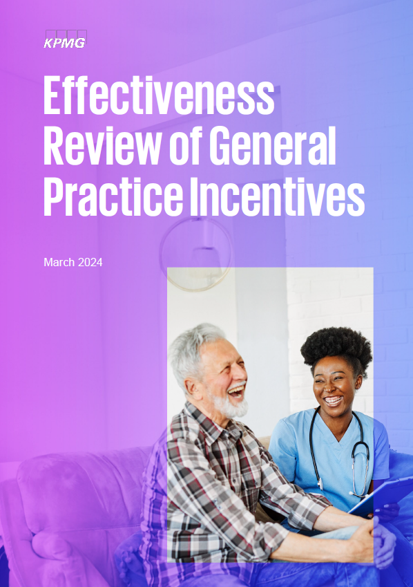 Cover page for the Effectiveness review of general practice incentives