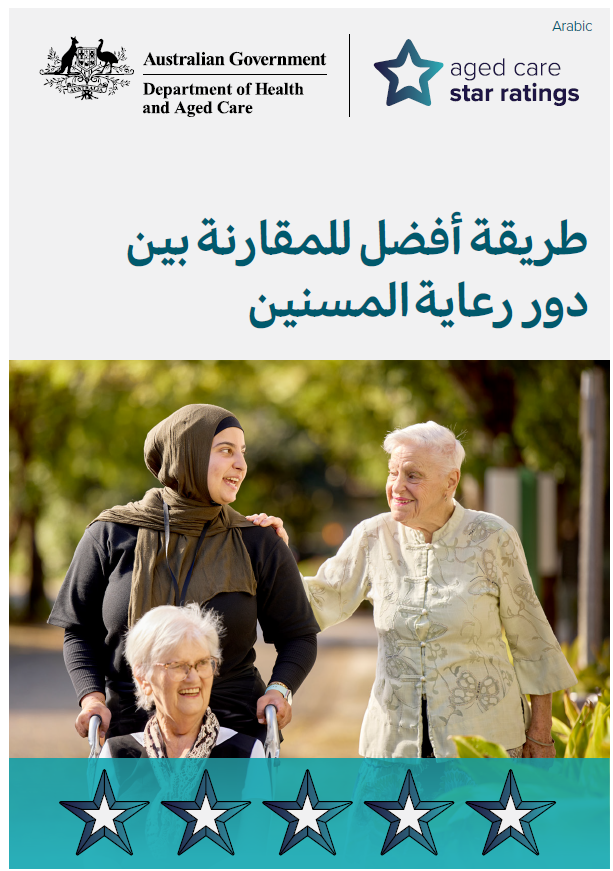 Star Ratings campaign postcard (Arabic)