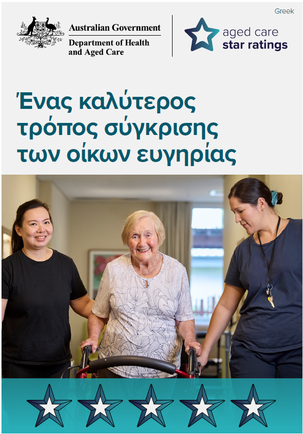 Star Ratings campaign postcard (Greek)