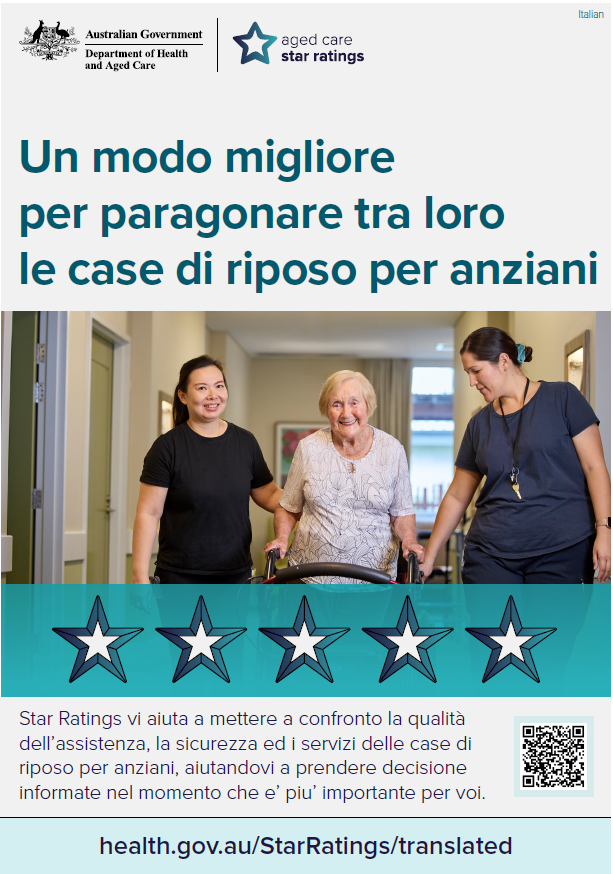 Star Ratings campaign poster (Italian)