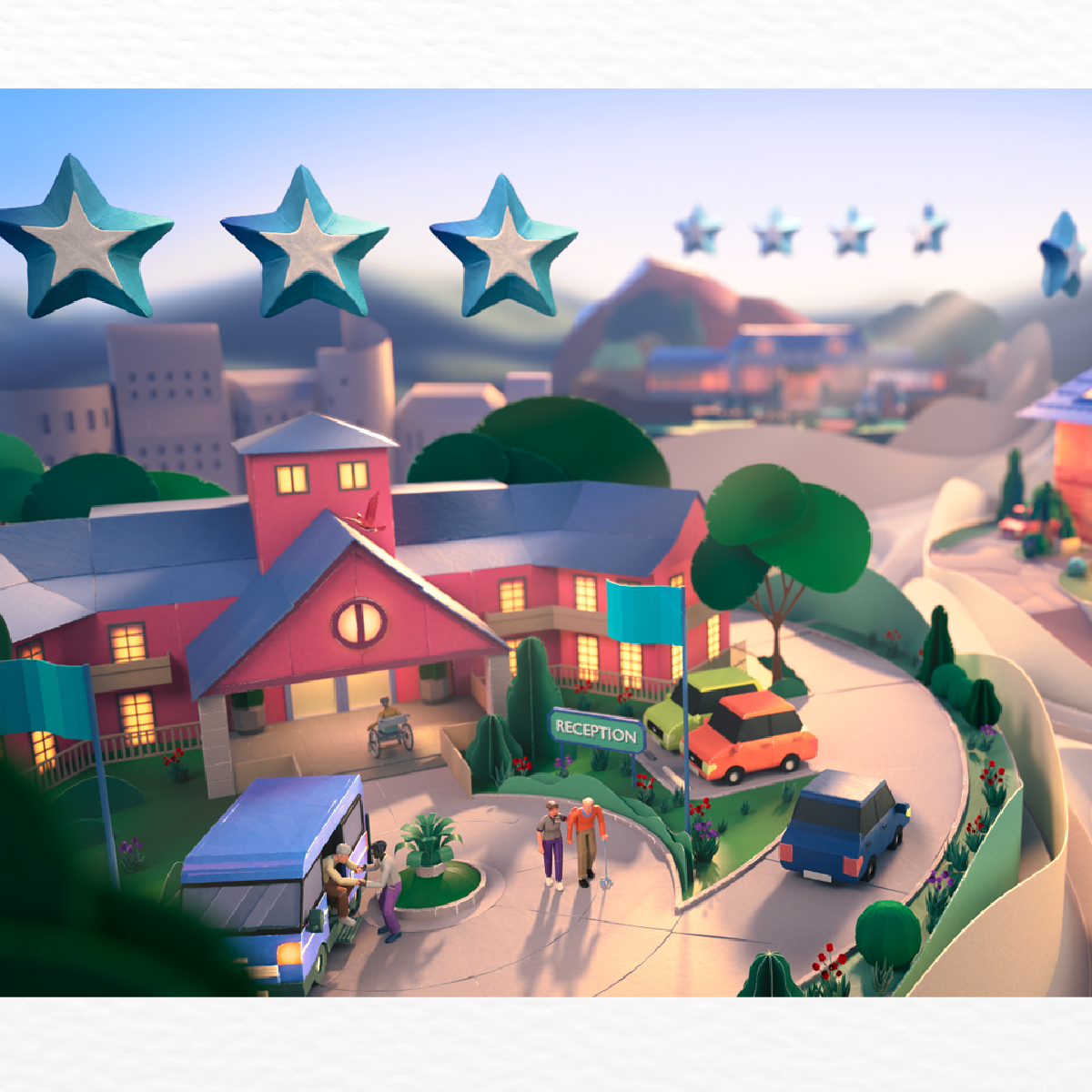star ratings social media images