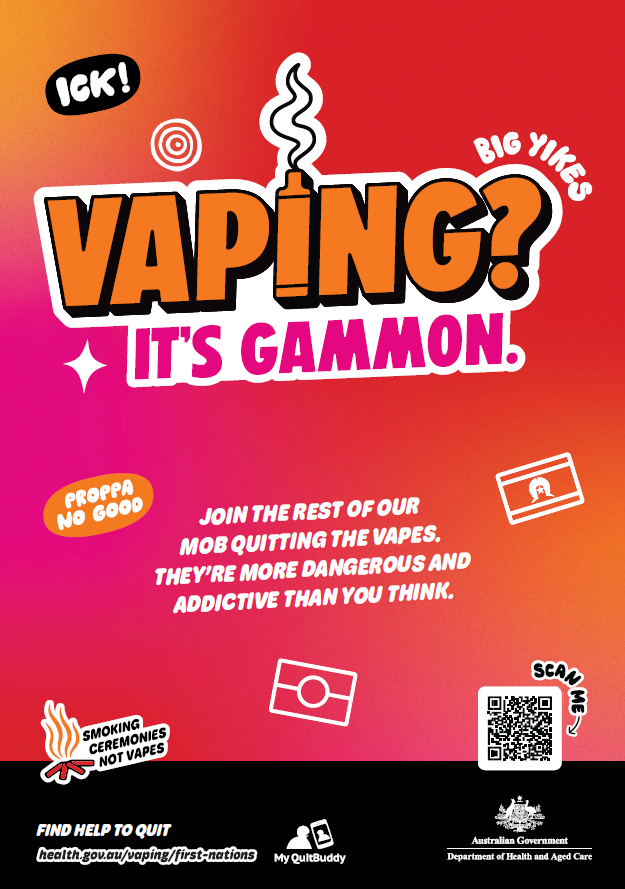 Vaping? It's gammon – A4 and A3 posters