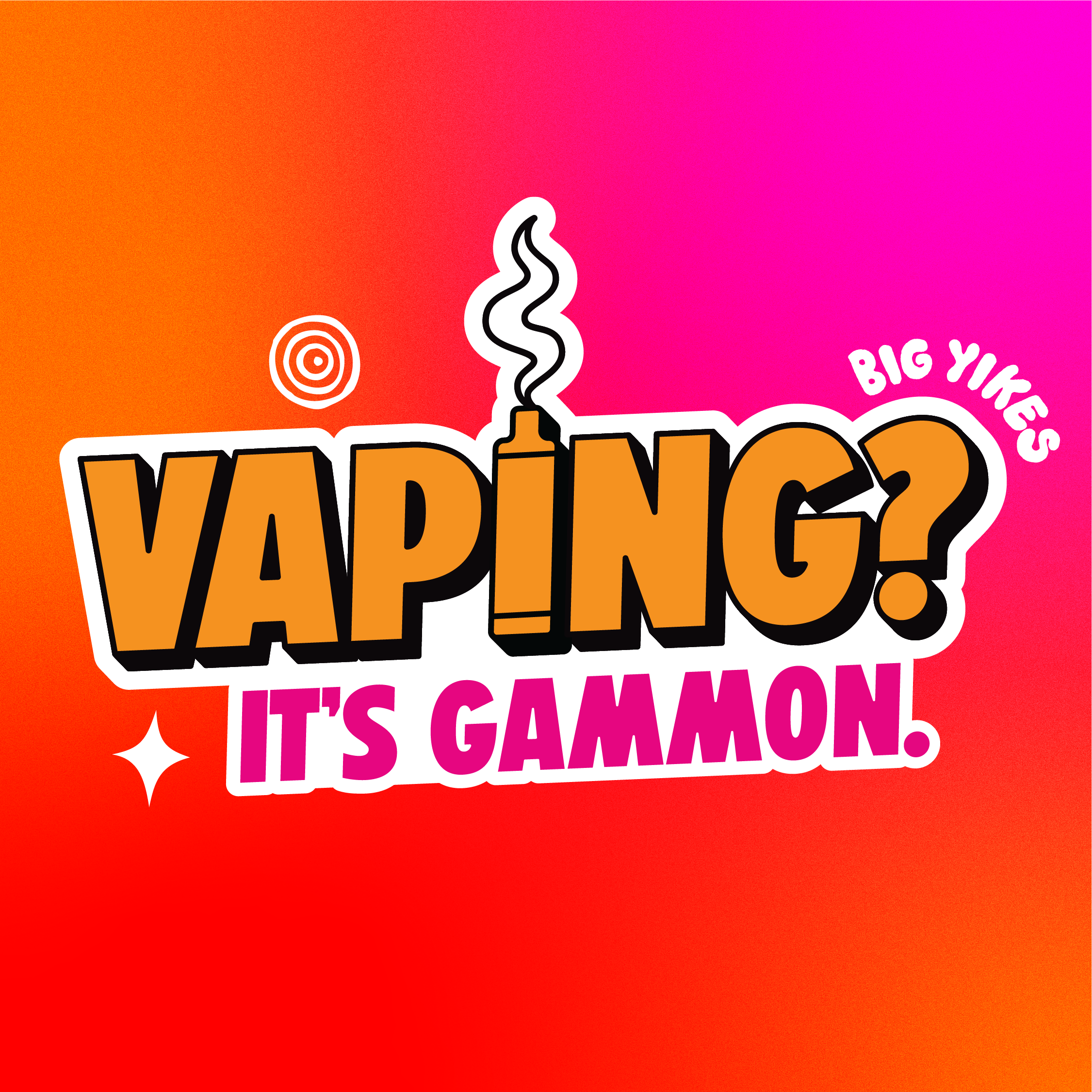 Vaping? It's gammon – First Nations social media tile