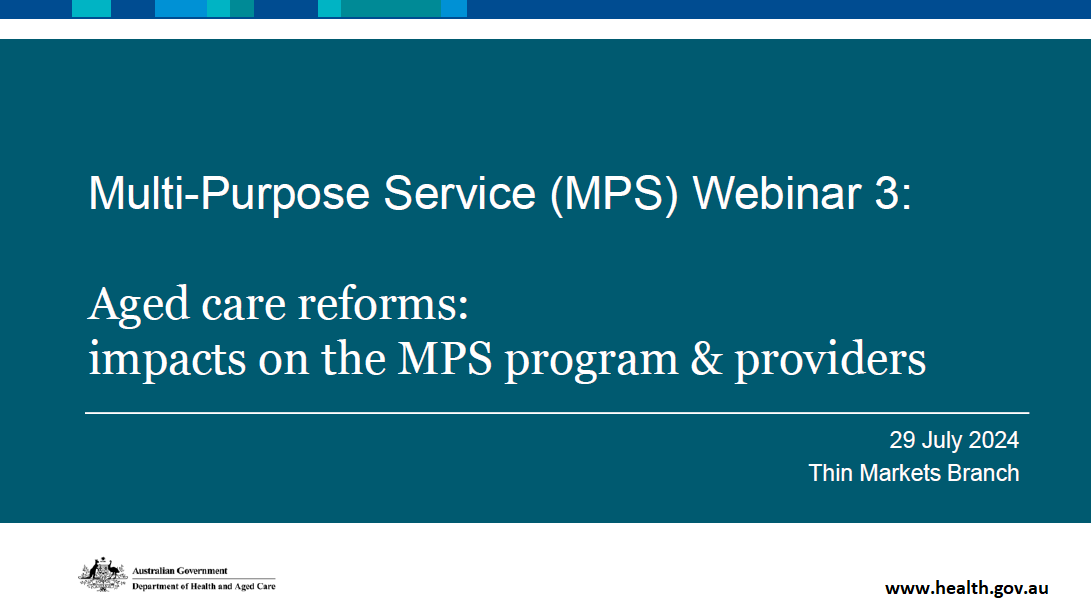 Cover page image for Multi-Purpose Service (MPS) Webinar 3