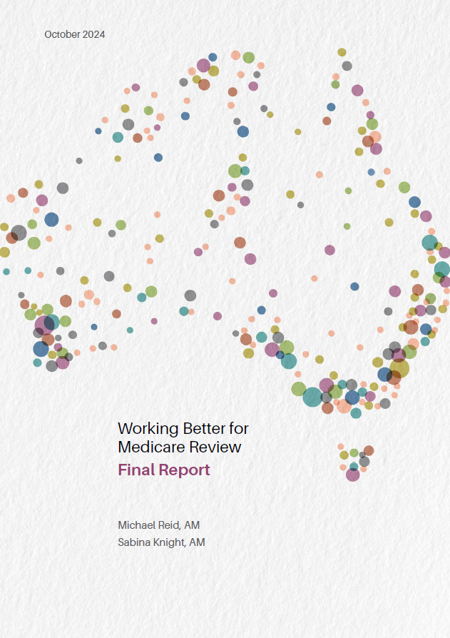 Working Better for Medicare Review – Final report