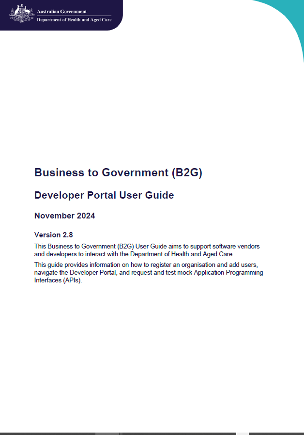 Cover image_Business to Government (B2G) Developer Portal User Guide (Nov 2024)