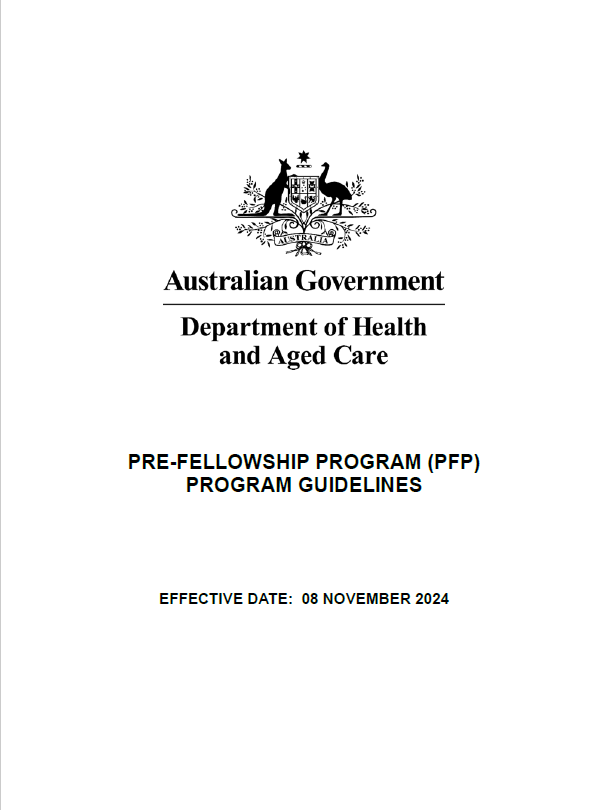 Pre-Fellowship Program (PFP) Guidelines