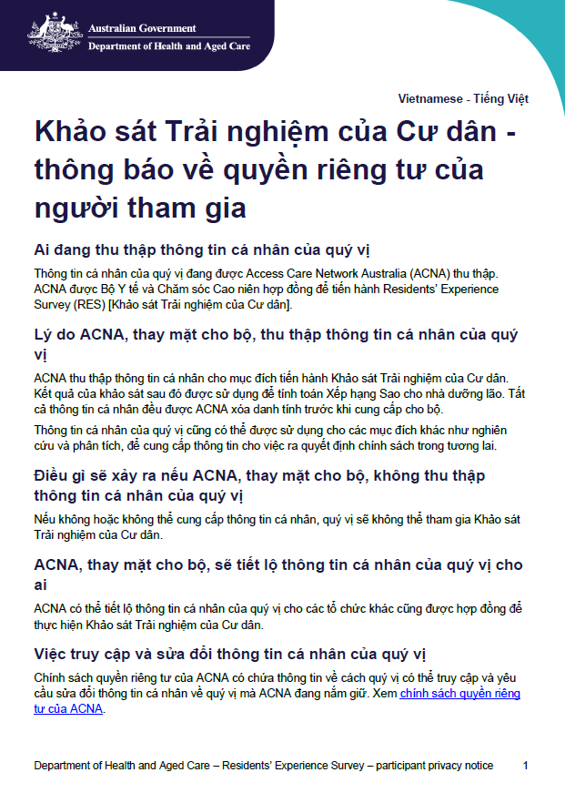 Vietnamese_Residents’ Experience Survey – participant privacy notice
