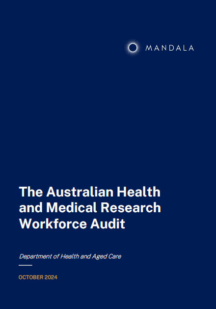 Cover image of the The Australian Health and Medical Research Workforce Audit – October 2024