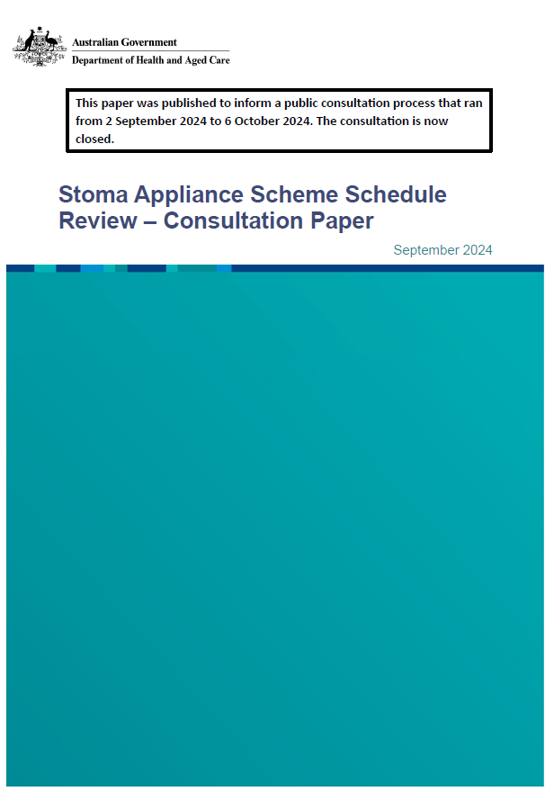 Stoma Appliance Scheme Schedule – Review Consultation Paper 2024