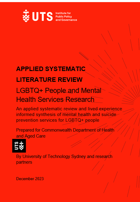 Cover page_Attachment A – Applied Systematic Literature Review