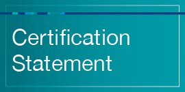 Certification statement logo