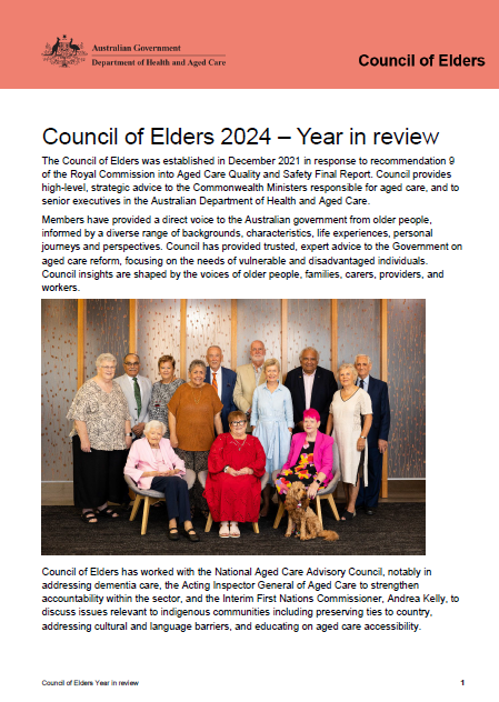 Council of Elders 2024 – Year in review