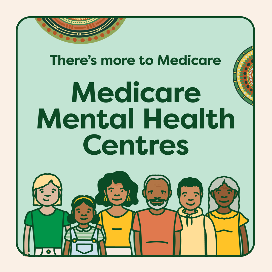 This social media tile is designed to help raise awareness of mental health support available through Medicare
