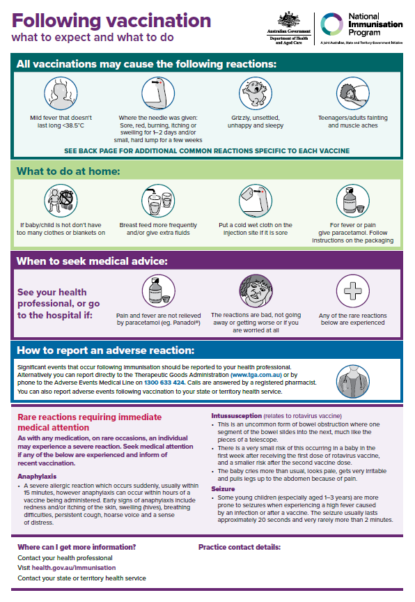 Cover image_Following vaccination – what to expect and what to do