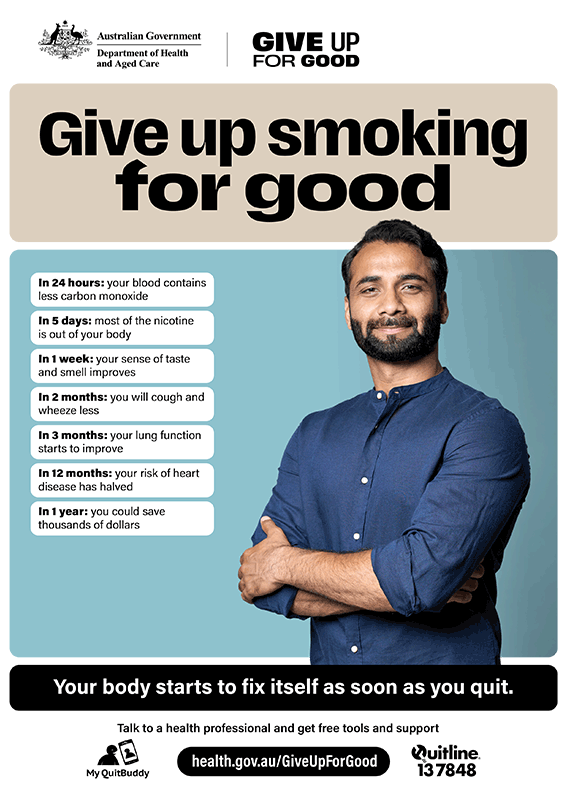 Smoking Harms Poster - Male