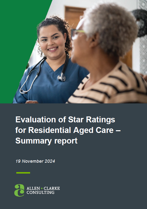 Star Ratings evaluation – Summary Report cover page