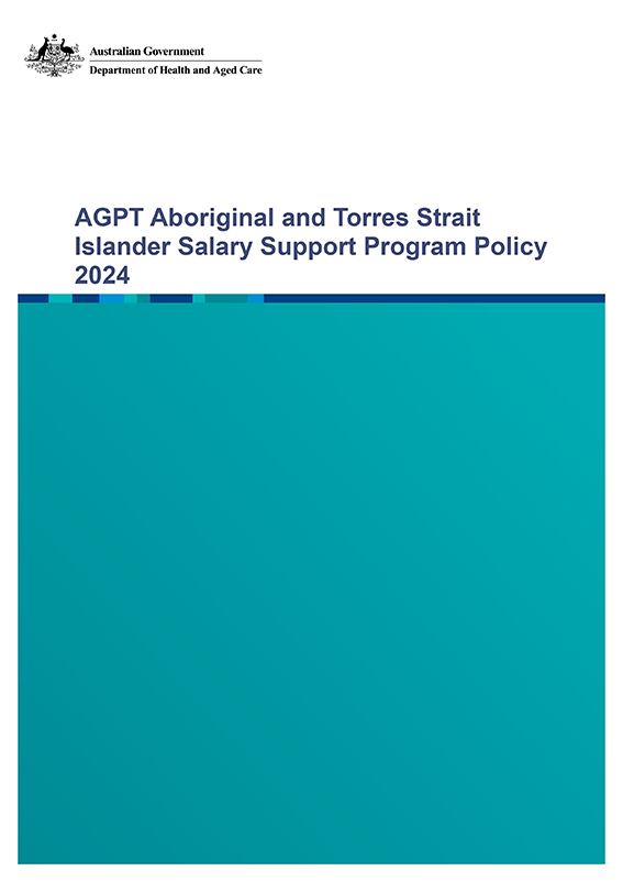 AGPT Aboriginal and Torres Strait Islander Salary Support Program Policy