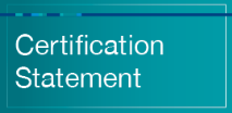 Certification statement
