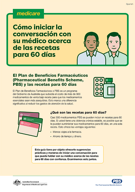 Guía del consumidor para las conversaciones sobre las recetas de 60 días