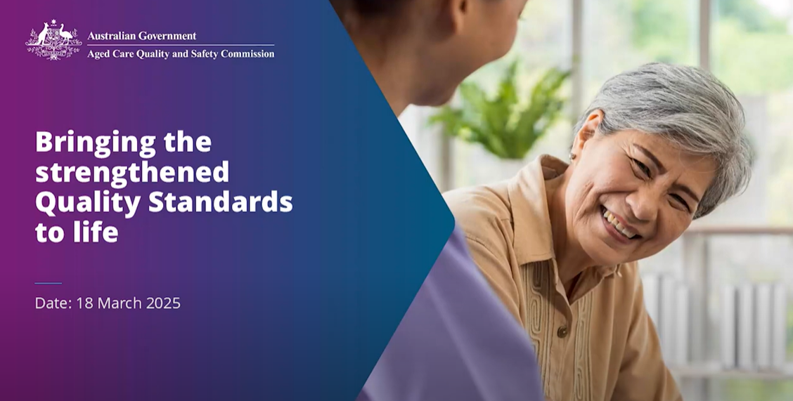 Bringing The Strengthened Quality Standards To Life Australian Government Department Of Health Bringing The Strengthened Quality Standards To Life Australian Government Department Of Health