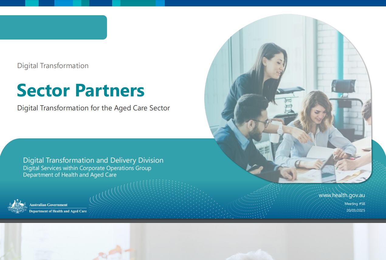 Digital Transformation Sector Partners slide presentation