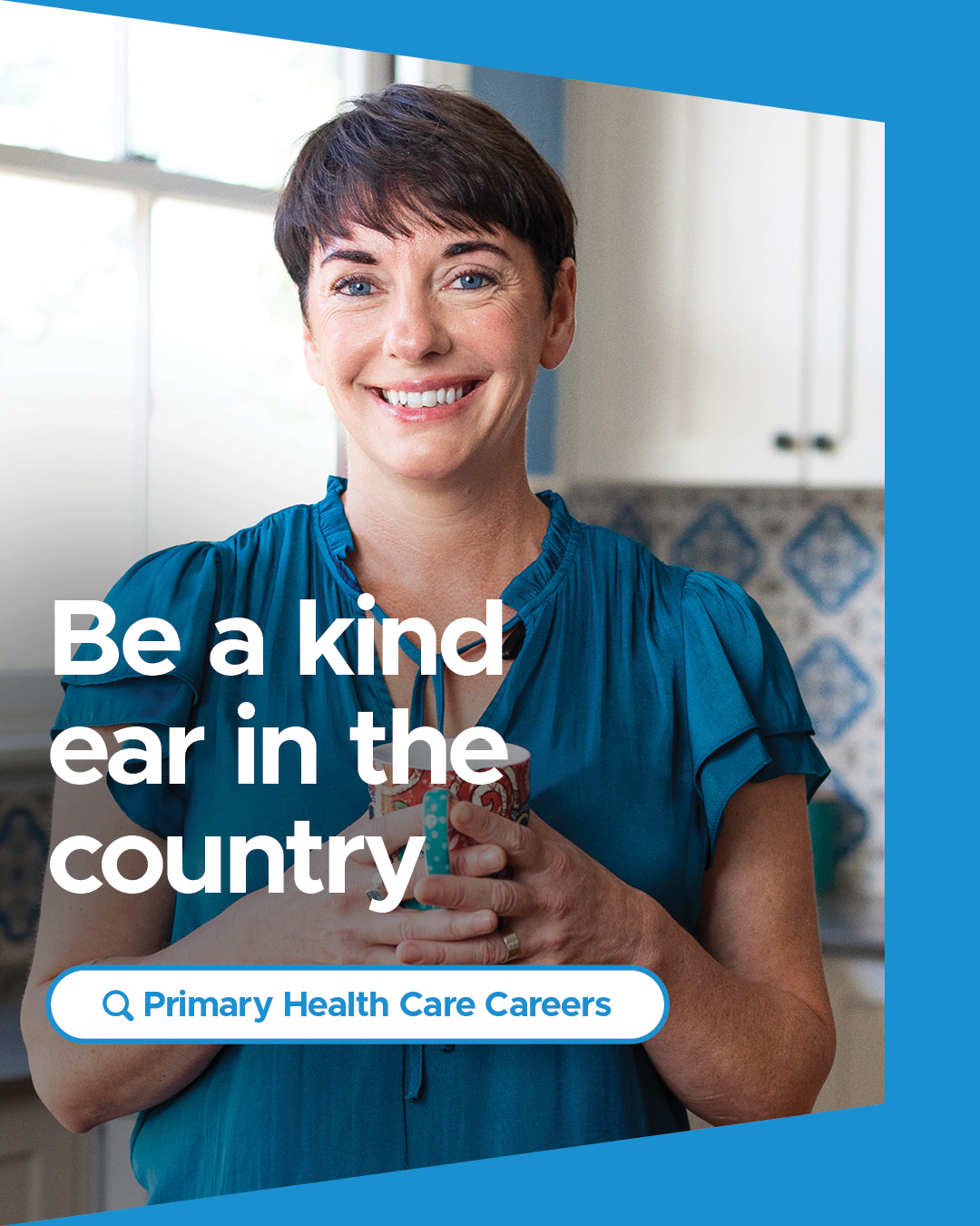 Social media tile to support primary health care careers.
