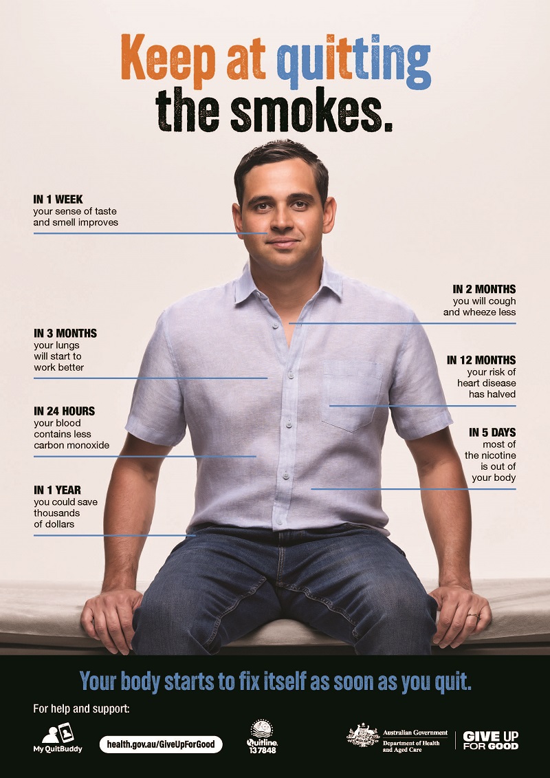 Keep at quitting the smokes – health benefits for men