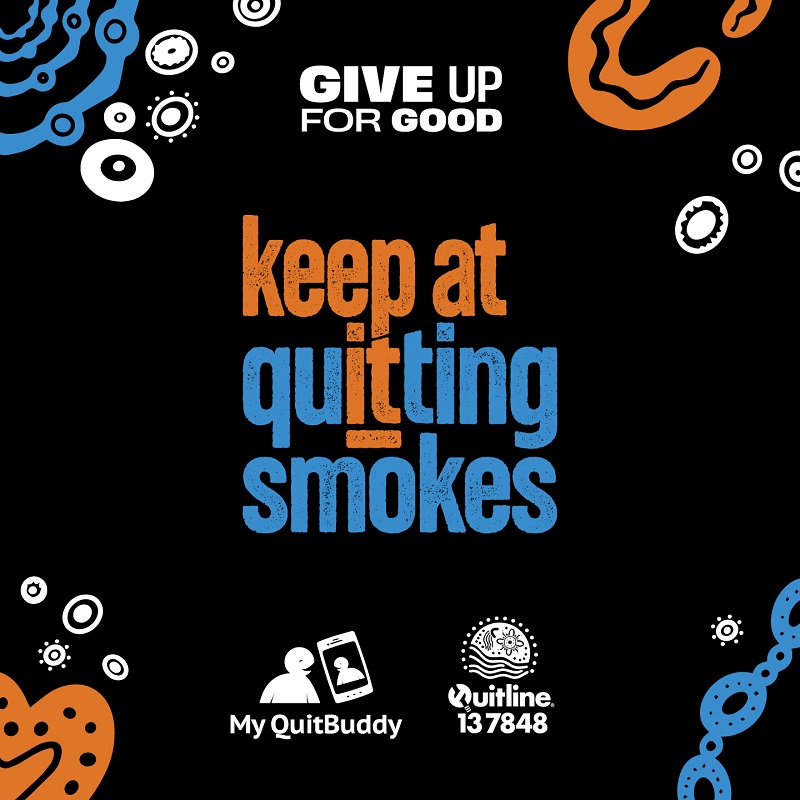 Keep at quitting – First Nations social media tile