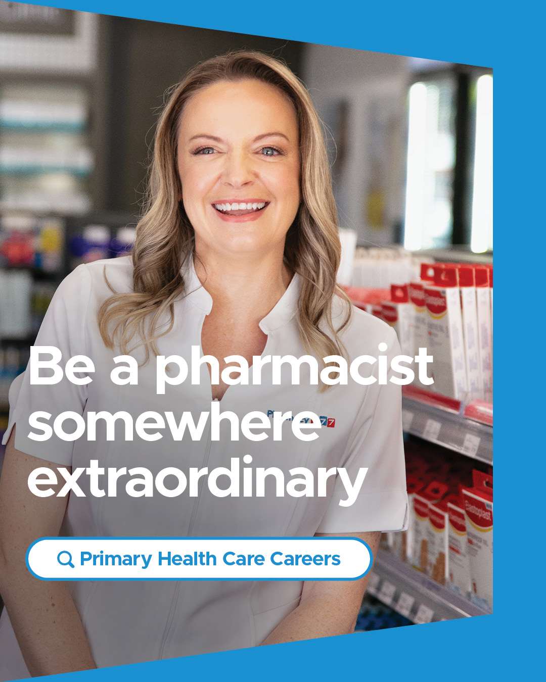Social media tile to support primary health care careers.