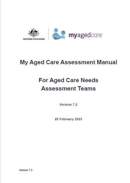 My Aged Care Assessment Manual