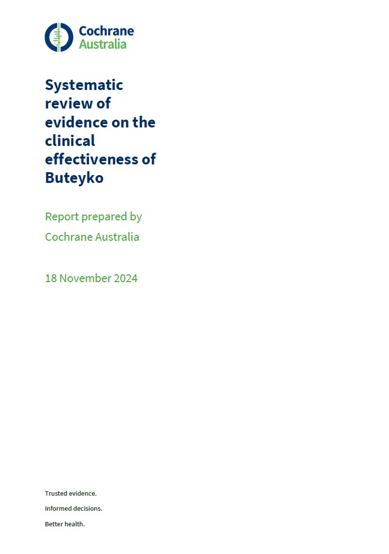 Natural Therapies Review 2024 – Buteyko evidence evaluation