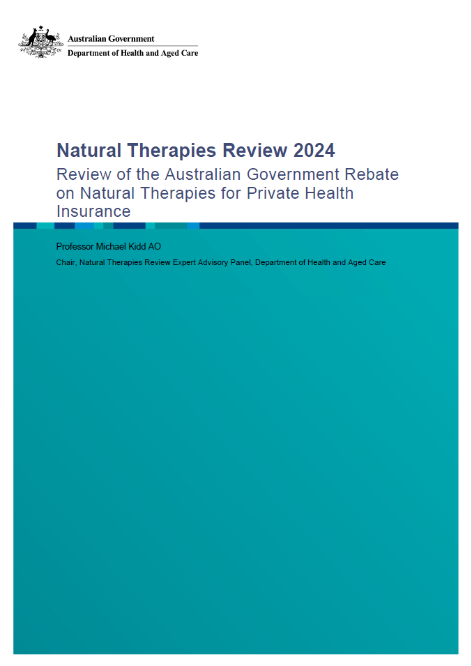 Front cover image of Natural Therapies Review 2024