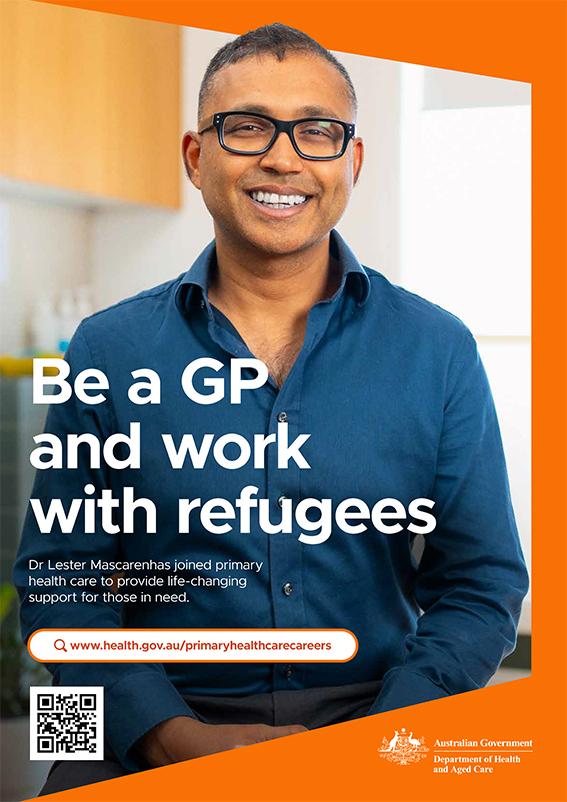 Poster to support primary health care careers.