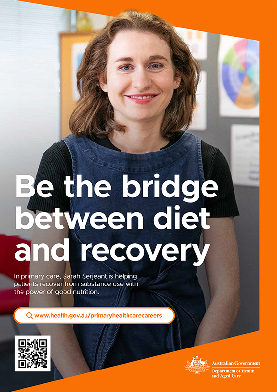 Poster to support primary health care careers.