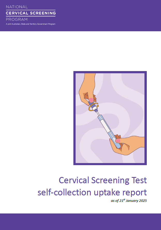 Update on cervical screening self-collection uptake (Jan 2025)