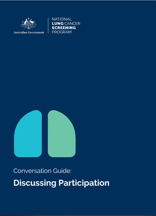 National Lung Cancer Screening Program – Conversation guide: Discussing participation