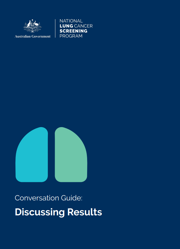 National Lung Cancer Screening Program – Conversation guide: Discussing results