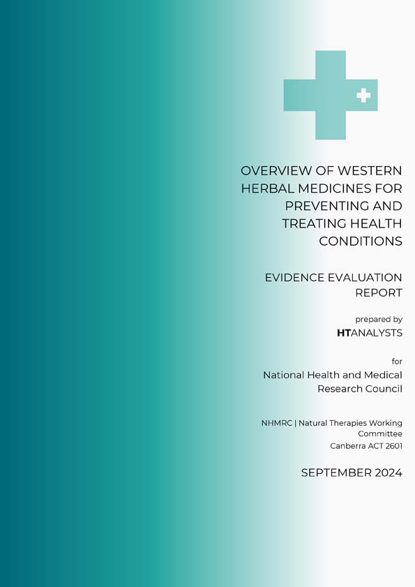Natural Therapies Review 2024 – Western herbal medicine evidence evaluation