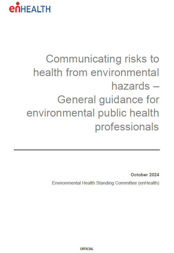 Cover page for General guidance for environmental public health professionals