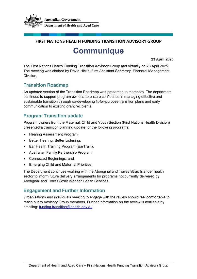 Cover page_FNHFTAG_Meeting 17_Communique (23 April 2025)