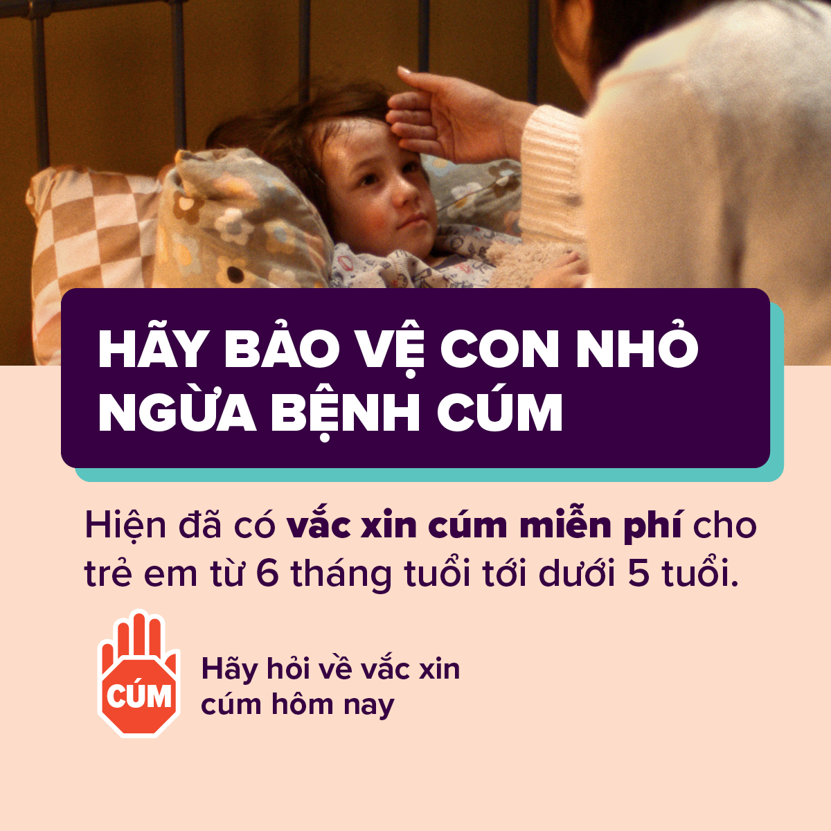 Hãy bảo vệ con nhỏ ngừa bệnh cúm – Ô chữ cho truyền thông xã hội  