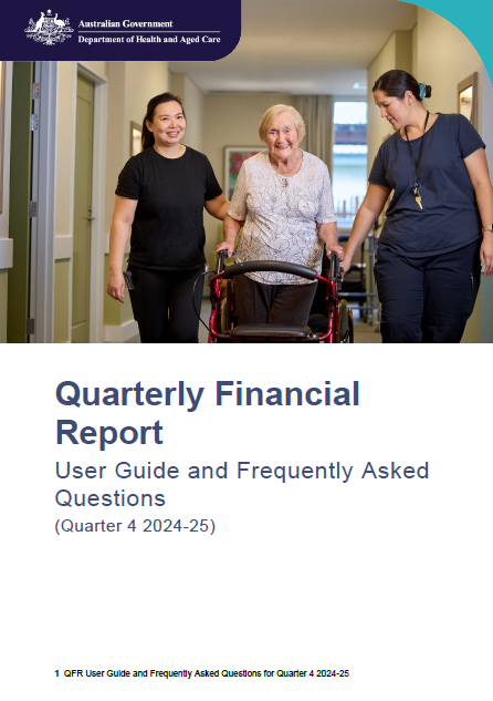 Quarterly Financial Report – User guide and FAQs cover page (May 2025)