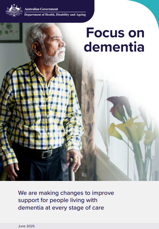 Focus on Dementia April 2025 – booklet cover page (June 2025)