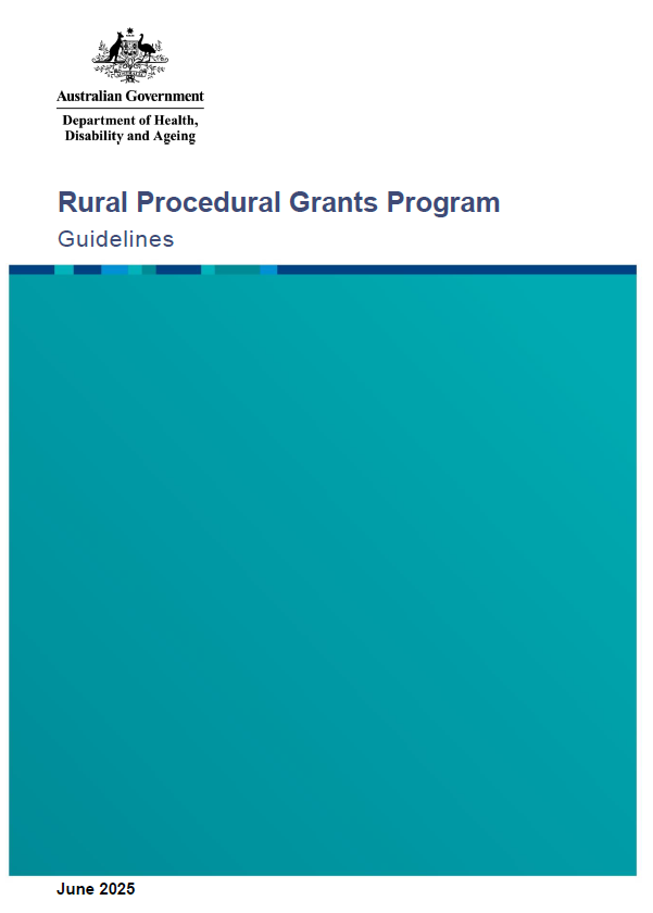 Rural Procedural Grants Program guidelines (June 2025)