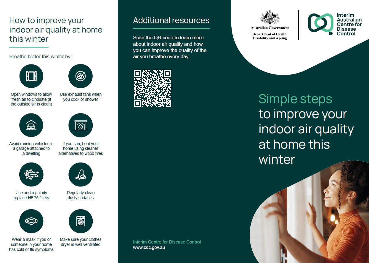Simple steps to improve your indoor air quality at home this winter – brochure