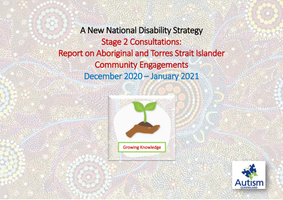 Aboriginal and Torres Strait Islander Community Engagement Consultation Cover page