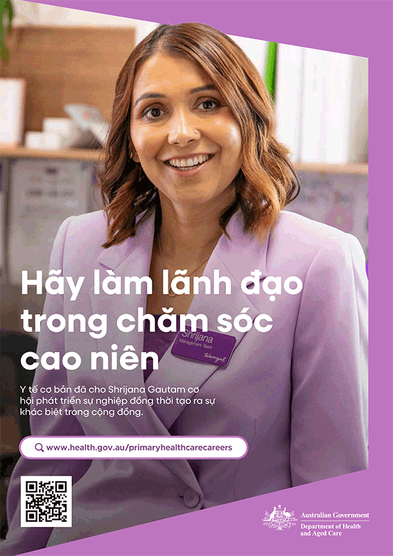 Hãy làm lãnh đạo trong chăm sóc cao niên