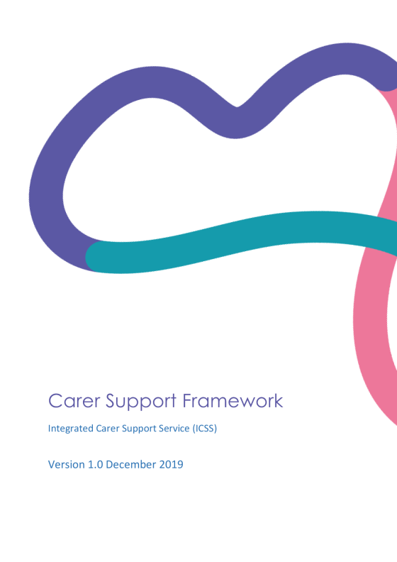 Carer Support Planning Framework cover page