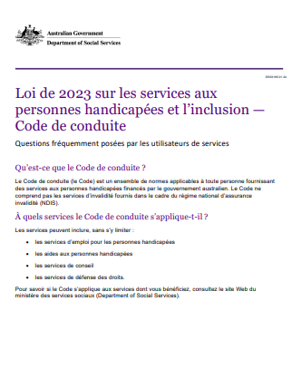 Code of Conduct FAQ Service users